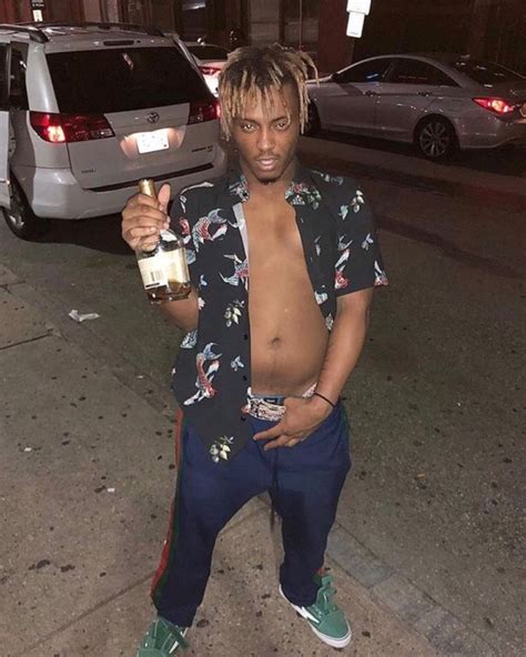 juice wrld with shirt off.